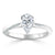Pear Cut Moissanite Engagement Ring, Classic Style