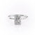 RADIANT CUT MOISSANITE RING WITH HIDDEN HALO
