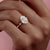 OVAL CUT MOISSANITE RING - DELICATE VINTAGE STYLE