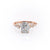 Radiant Cut Moissanite With Hidden Halo And Side Stones