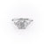 CUSHION CUT MOISSANITE WITH SIDE STONES