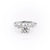 Round Cut Moissanite With Hidden Halo And Side Stones