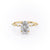 OVAL CUT MOISSANITE RING - DELICATE VINTAGE STYLE