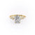 Radiant Cut Moissanite With Hidden Halo And Side Stones