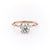 ROUND CUT MOISSANITE RING - DELICATE VINTAGE STYLE