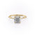 CUSHION CUT MOISSANITE RING - DELICATE VINTAGE STYLE