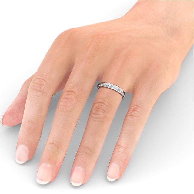 Full Eternity Ring, Offset Round Cut Stones