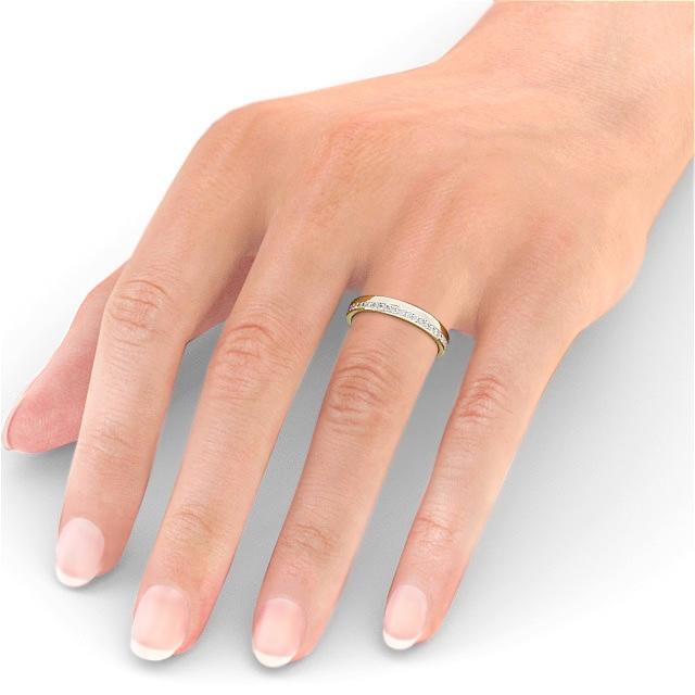 Full Eternity Ring, Offset Round Cut Stones