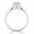 Pear Cut Moissanite Engagement Ring, Classic Style
