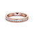 Half Eternity Ring, Round Cut With Migrain Edge