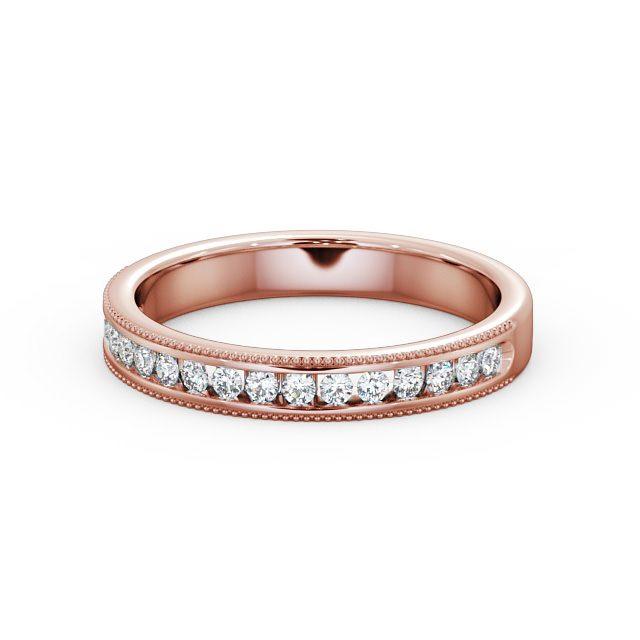 Half Eternity Ring, Round Cut With Migrain Edge