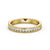 Half Eternity Ring, Round Cut With Migrain Edge