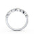 Half Eternity Ring, Vintage Design, Round Cut