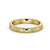 Half Eternity Ring, Round Cut, Milgrain Edge