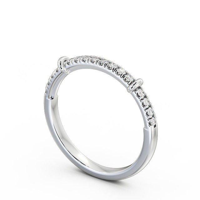 Half Eternity Ring, Vintage Design, Round Cut