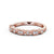 Half Eternity Ring, Vintage Design, Round Cut