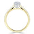 Pear Cut Moissanite Engagement Ring, Classic Style