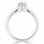 Pear Cut Moissanite Engagement Ring, Classic Style