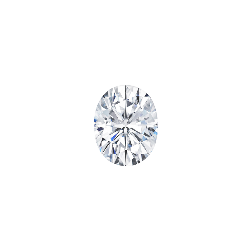 Oval loose diamond sales