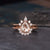 Pear Cut Morganite x3 Ring Set