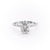 Oval Cut Moissanite Engagement Ring With Hidden Halo