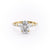 Oval Cut Moissanite Engagement Ring With Hidden Halo