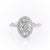 Oval Cut Moissanite Engagement Ring, Classic Halo