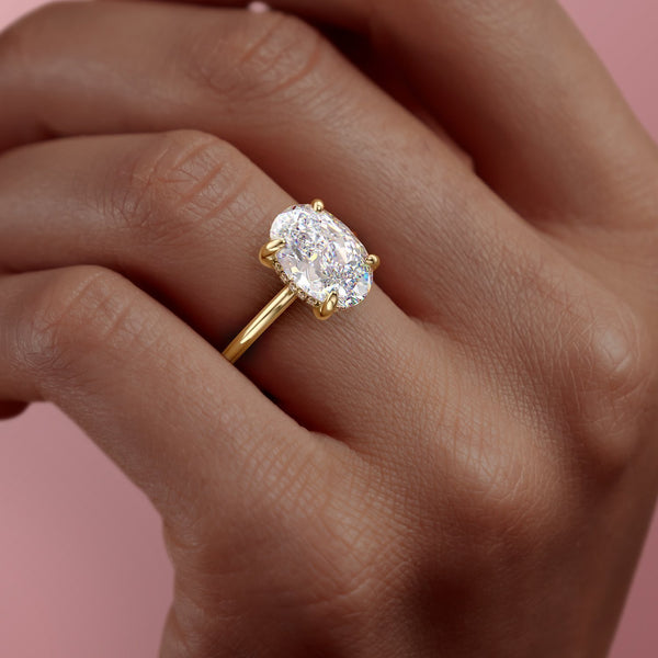 Unique Gold Diamond Engagement Ring | LOVE2HAVE UK!