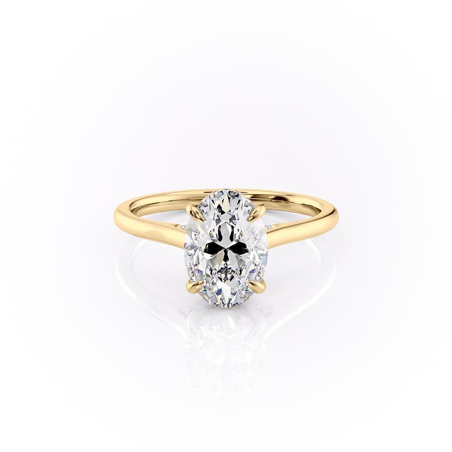 Oval ring with band sale