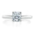 Cushion Cut Moissanite Engagement Ring, Classic Style
