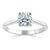 Cushion Cut Moissanite Engagement Ring, Classic Style