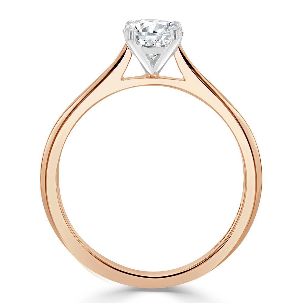 Cushion Cut Moissanite Engagement Ring, Classic Style