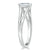 Emerald Cut Moissanite Engagement Ring, Tiffany Style Split Shank