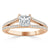 Princess Cut Moissanite Engagement Ring, Split Shank