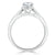 Emerald Cut Moissanite Engagement Ring, Classic Style
