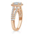 Princess Cut Moissanite Engagement Ring, Classic Halo with Split Shank