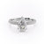 PEAR CUT MOISSANITE PAVÉ SET SHOULDERS WITH HIDDEN HALO