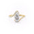 Pear Cut Moissanite Twist Ring