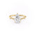 Pear Cut Moissanite Vintage Design