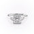 Princess Cut Moissanite 3 Stone Ring