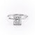Princess Cut Moissanite Ring With Hidden Halo