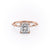 Princess Cut Moissanite With Stone Set Shoulders