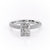 RADIANT CUT MOISSANITE PAVÉ SET SHOULDERS WITH HIDDEN HALO
