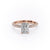 RADIANT CUT MOISSANITE PAVÉ SET SHOULDERS WITH HIDDEN HALO