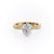 RADIANT CUT MOISSANITE STONE SET SHOULDERS WITH MILGRAIN EDGE