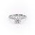ROUND CUT MOISSANITE PAVÉ SET SHOULDERS WITH HIDDEN HALO