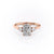 Radiant Cut Moissanite 3 Stone Ring