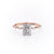 Radiant Cut Moissanite With Stone Set Shoulders