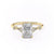 Radiant Cut Moissanite Vintage Design