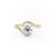 Round Cut Moissanite Twist Ring